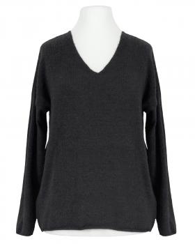 Pullover V-Ausschnitt in  schwarz von Italia Moda (Bild 1)