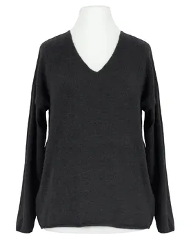 Pullover V-Ausschnitt in  schwarz von Italia Moda (Bild 1)