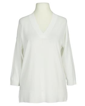 Pullover V-Ausschnitt in  weiss von  (Bild 1)
