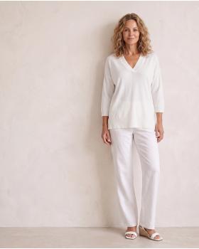 Pullover V-Ausschnitt in  wei� von  (Bild 5)