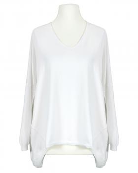 Pullover V-Ausschnitt in  weiss von Moda Italia (Bild 1)