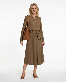 Rock Jersey A-Linie in  cognac von New Collection (Bild 2)