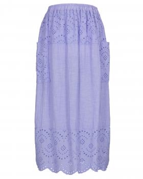 Rock mit Lochspitze in  lila von Made in Italy (Bild 1)