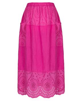 Rock mit Lochspitze in  pink von Made in Italy (Bild 1)