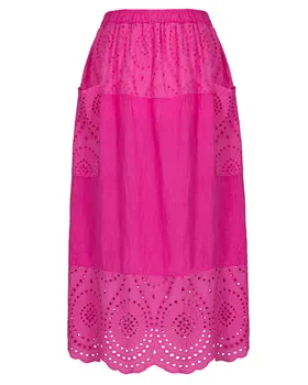 Rock mit Lochspitze in  pink von Made in Italy (Bild 1)