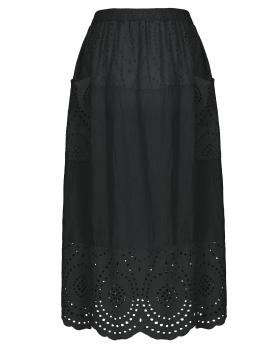 Rock mit Lochspitze in  schwarz von Made in Italy (Bild 1)