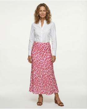 Rock Satin Leomuster in  pink von Made in Italy (Bild 2)