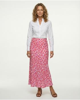 Rock Satin Leomuster in  pink von Made in Italy (Bild 2)