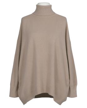 Rollkragenpullover in  taupe von Made in Italy (Bild 1)