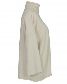 Rollkragenpullover Kastenform in  beige von Made in Italy (Bild 2)