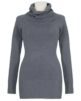 Rollkragenpullover mit Cashmere in  grau von Moda Italia (Bild 1)
