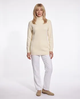 Rollkragenpullover mit Mohair in  wollwei� von Primrose (Bild 3)