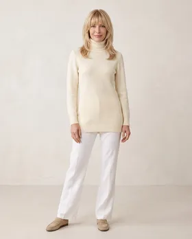 Rollkragenpullover mit Mohair in  wollwei� von Primrose (Bild 5)