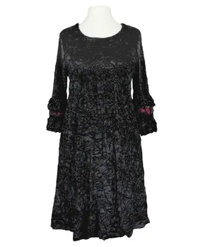 Samtkleid mit Volant in  schwarz von Zedd (Bild 1)