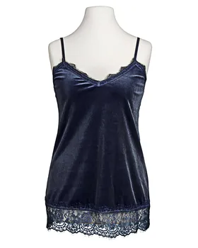 Samttop Spitze in  blau von fashion made in italy (Bild 1)