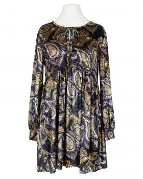 Samttunika mit Print in  schwarz von Blu Royal (Bild 1)