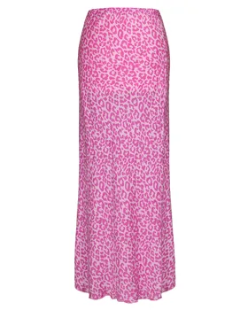 Satin Rock Leomuster in  pink von Made in Italy (Bild 1)