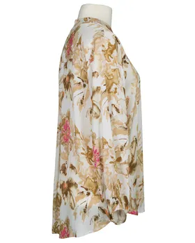 Satinbluse Floral in  beige-braun von Sarah (Bild 2)