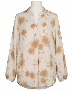 Satinbluse Floral in  creme-beige von Sarah (Bild 1)