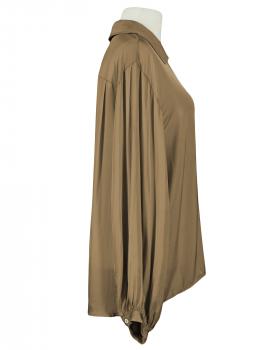 Satinbluse mit Seide in  cognac von Monday Afternoon (Bild 2)