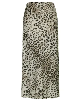 Satinrock Leoprint in  beige von Selected Touch (Bild 1)