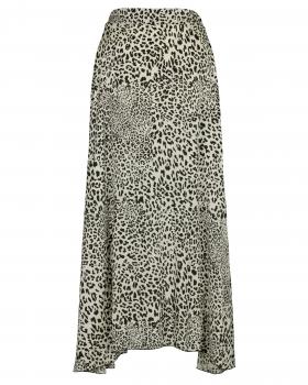 Satinrock Leoprint in  schwarz creme von IMPRESS (Bild 1)