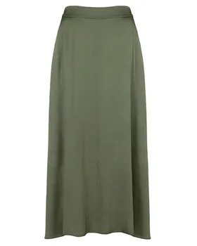 Satinrock mit Seide in  khaki von Selected Touch (Bild 1)