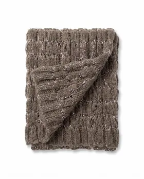 Schal mit Pailletten in  braun von fashion made in italy (Bild 1)