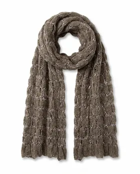 Schal mit Pailletten in  braun von fashion made in italy (Bild 2)