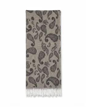 Schal mit Paisley Muster in  braun von fashion made in italy (Bild 1)