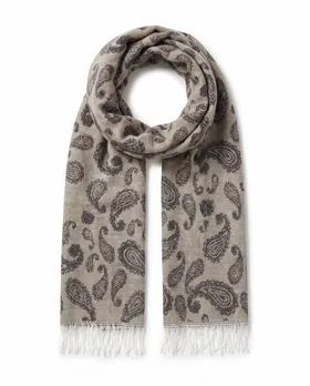 Schal mit Paisley Muster in  braun von fashion made in italy (Bild 2)