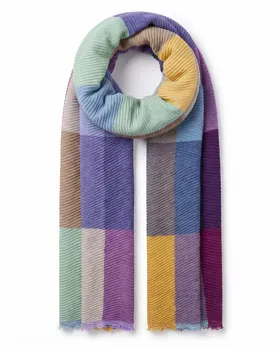 Schal Schultertuch Plissee in  bunt von FASHION (Bild 2)