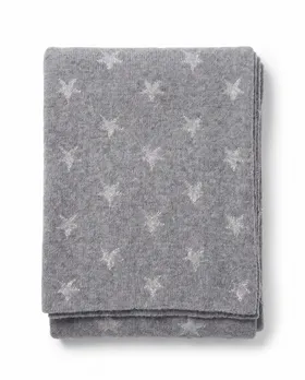 Schal Sterne mit Cashmere in  grau von Moda Italia (Bild 1)
