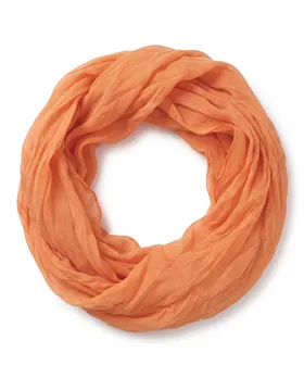 Schlauchtuch Loop mit Seide in  orange von fashion made in italy (Bild 1)