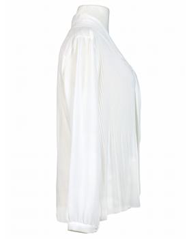 Schluppenbluse mit Plissee in  weiss von Montan (Bild 2)