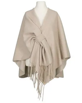 Schultertuch mit Fransen in  beige von Moda Italia (Bild 1)