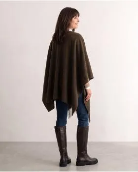 Schultertuch mit Fransen in  braun von Moda Italia (Bild 4)