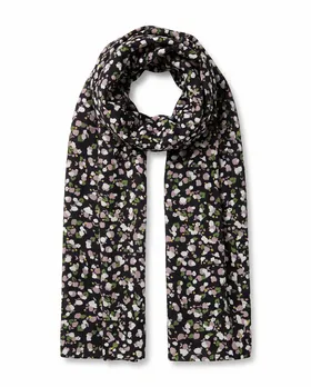Schultertuch Schal Baumwolle in  schwarz von FASHION (Bild 2)
