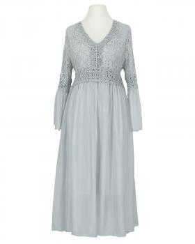 Seidenkleid mit Spitze in  grau von Spaziodonna (Bild 1)