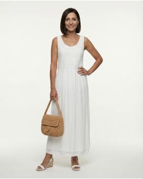 Seidenkleid mit Spitze in  weiss von Spaziodonna (Bild 3)