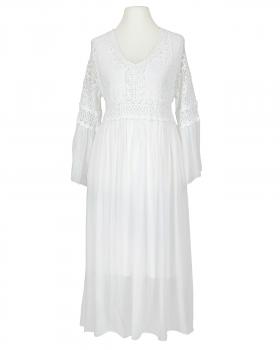 Seidenkleid mit Spitze in  weiss von Spaziodonna (Bild 1)