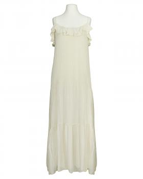 Seidenkleid mit Volant in  creme von Made in Italy (Bild 1)