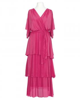 Seidenkleid mit Volant in  pink von Made in Italy (Bild 1)