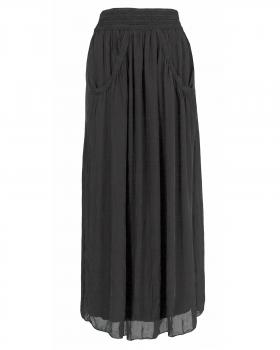 Seidenrock mit Taschen in  schwarz von Made in Italy (Bild 1)