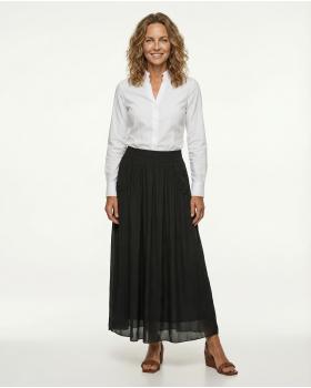 Seidenrock mit Taschen in  schwarz von Made in Italy (Bild 2)