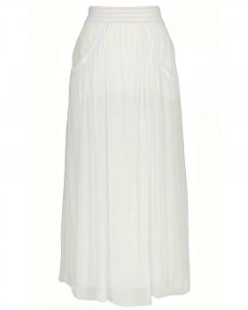 Seidenrock mit Taschen in  weiss von Made in Italy (Bild 1)