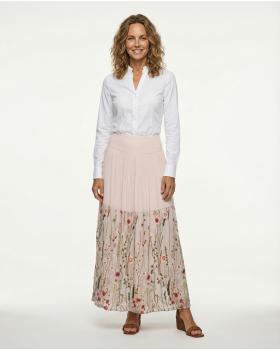 Seidenrock Stickerei in  rosa von fashion made in italy (Bild 2)