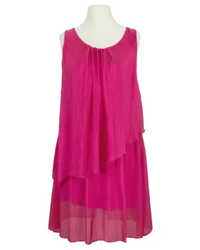 Seidentunika Lagenlook in  pink von Spaziodonna (Bild 1)
