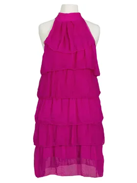 Seidentunika Volant in  fuchsia von Carla Giannini (Bild 1)