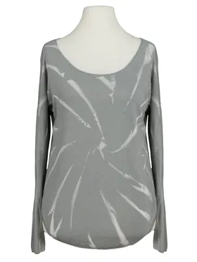 Shirt Feinstrick in  grau von Made in Italy (Bild 1)